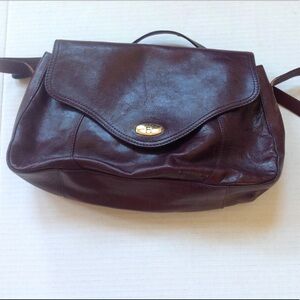 Vtg Etienne Aigner Burgundy Leather Shoulderbag